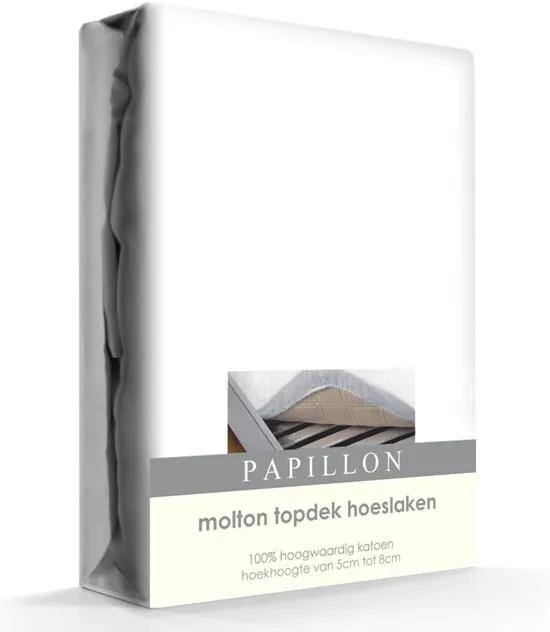 Topper Molton Hoeslaken Katoen -160 x 220 cm