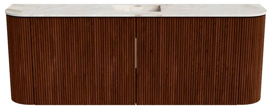 Mondiaz Joya DLux 115cm toiletmeubel ronding links/rechts ruby met wastafel faye midden zonder kraangat frappe