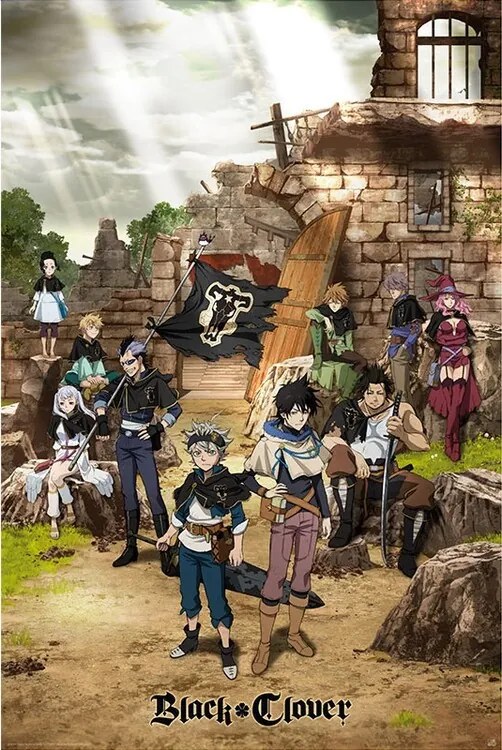 Poster Black Clover - Black Bull squad & Yuno