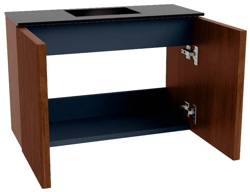 Mondiaz Joya 60cm toiletmeubel ruby met wastafel faye midden 1 kraangat urban