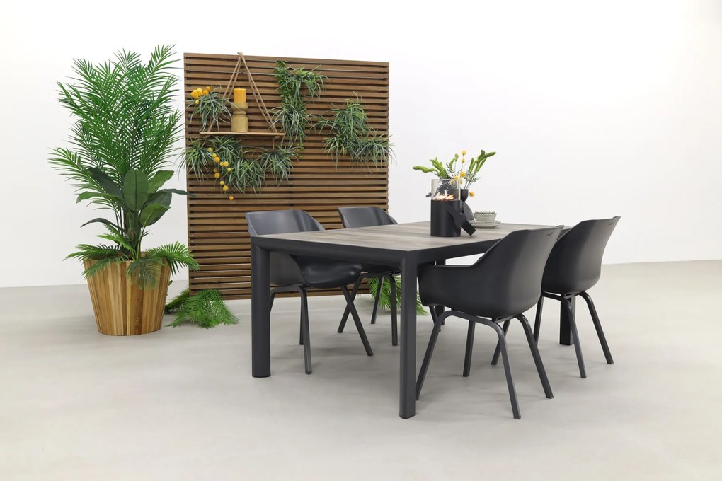Hartman Sophie Xerix/Kings 4-persoons dining tuinset 180x100 cm. - Antraciet