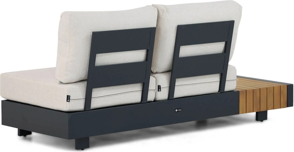 Hoek loungeset 6 personen Aluminium Grijs  Santika Furniture Santika