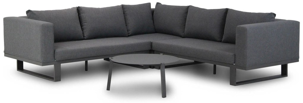 Hoek loungeset 5 personen Aluminium/Outdoor textiel Grijs  Lifestyle Garden Furniture Club/Rimini