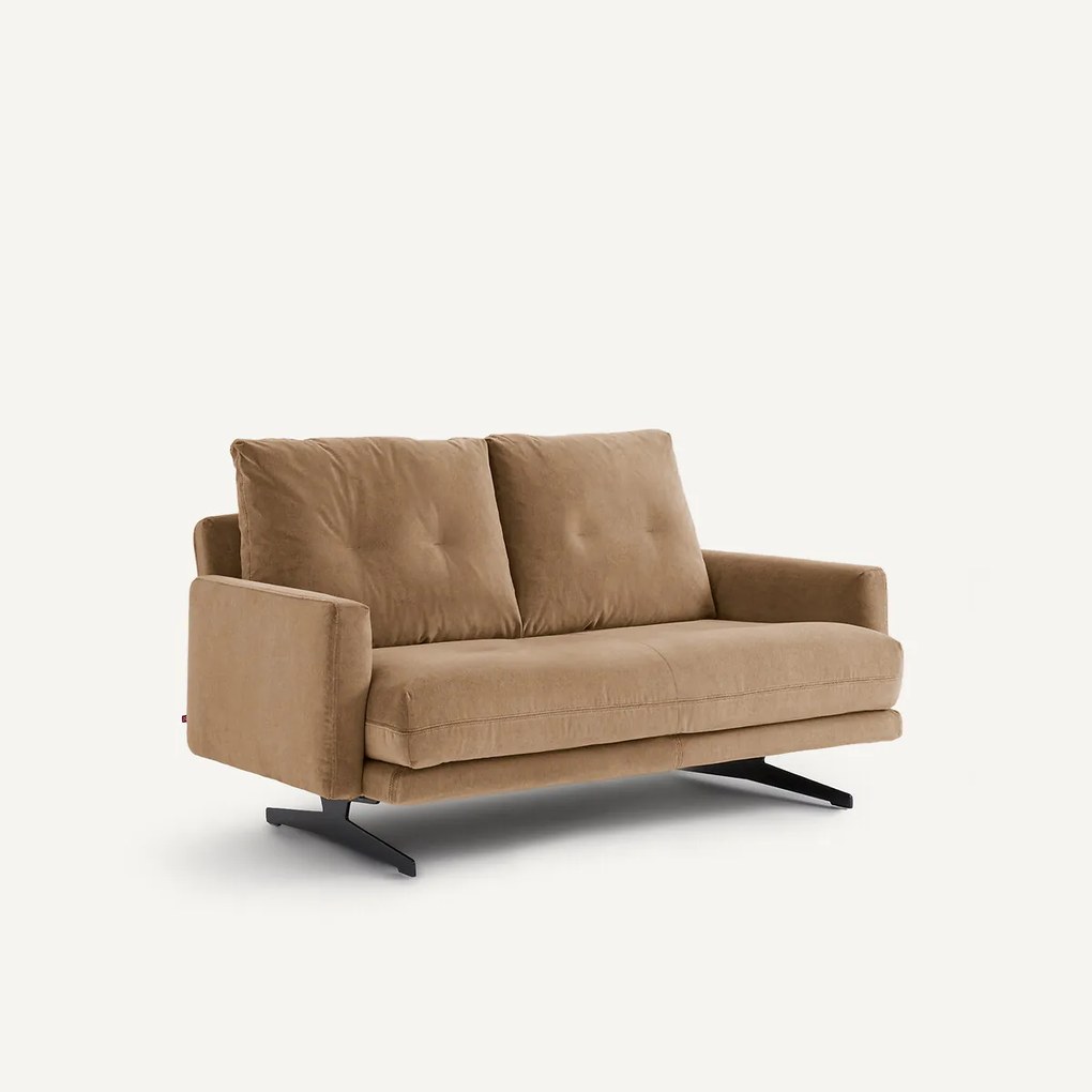 2-zitsbank in stonewashed fluweel, DELICATO