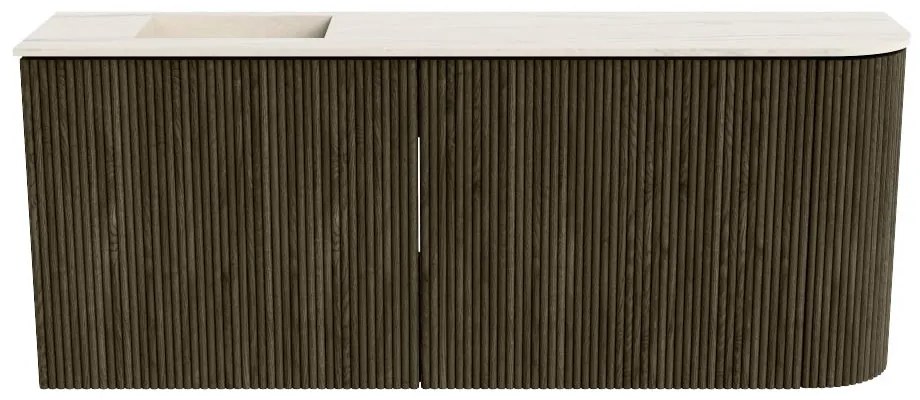 Mondiaz Joya DLux 100cm toiletmeubel ronding rechts shadow met wastafel faye links 1 kraangat meli