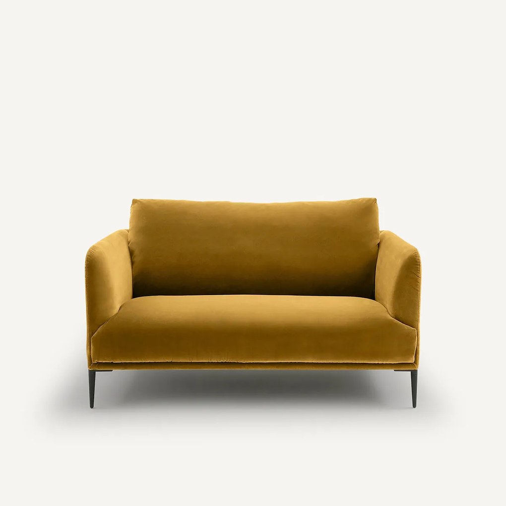 Fluwelen 2-zitsbank, Oscar-design E. Gallina