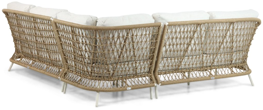 Hoek loungeset 6 personen Aluminium/Wicker Taupe Coco Bali