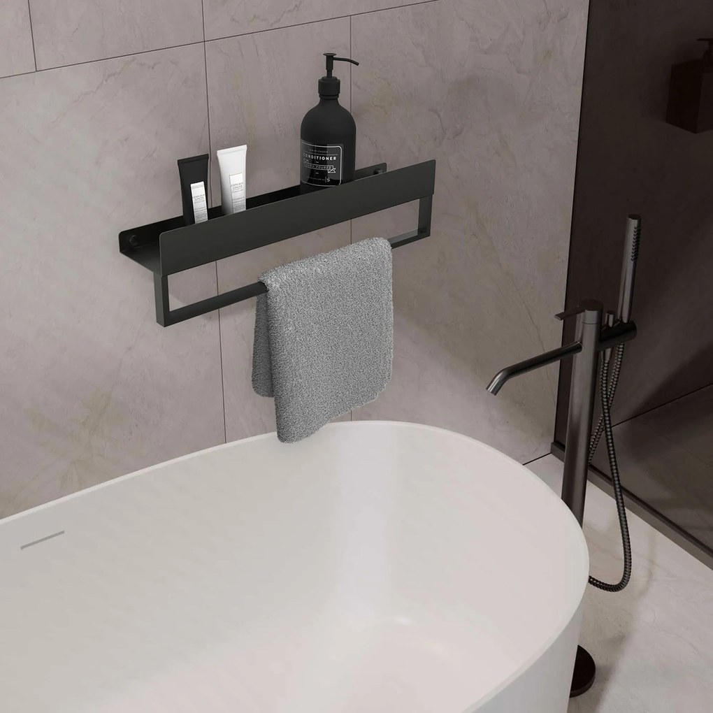 Badkamerplank SF01 60cm black matt