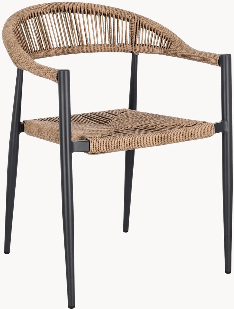Stapelbare tuinstoelen Jandia met armleuningen, 4 stuks