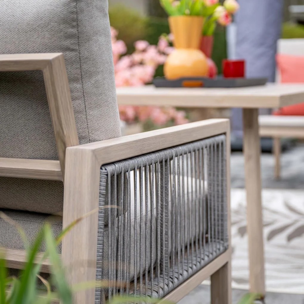 Garden Impressions San Capri lounge dining set 6-delig links - light oak look