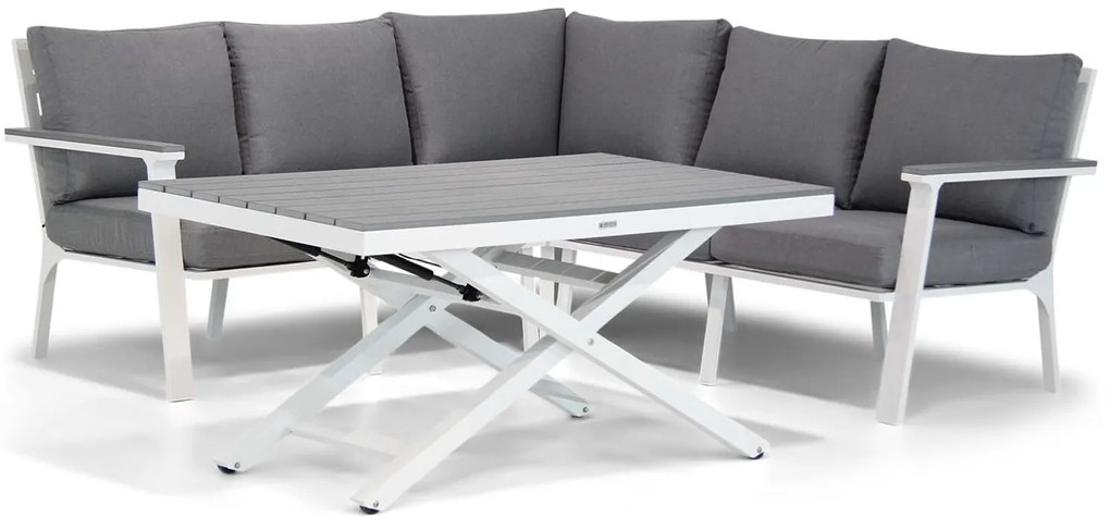 Hoek loungeset 5 personen Aluminium Wit  Lifestyle Garden Furniture Palazzo