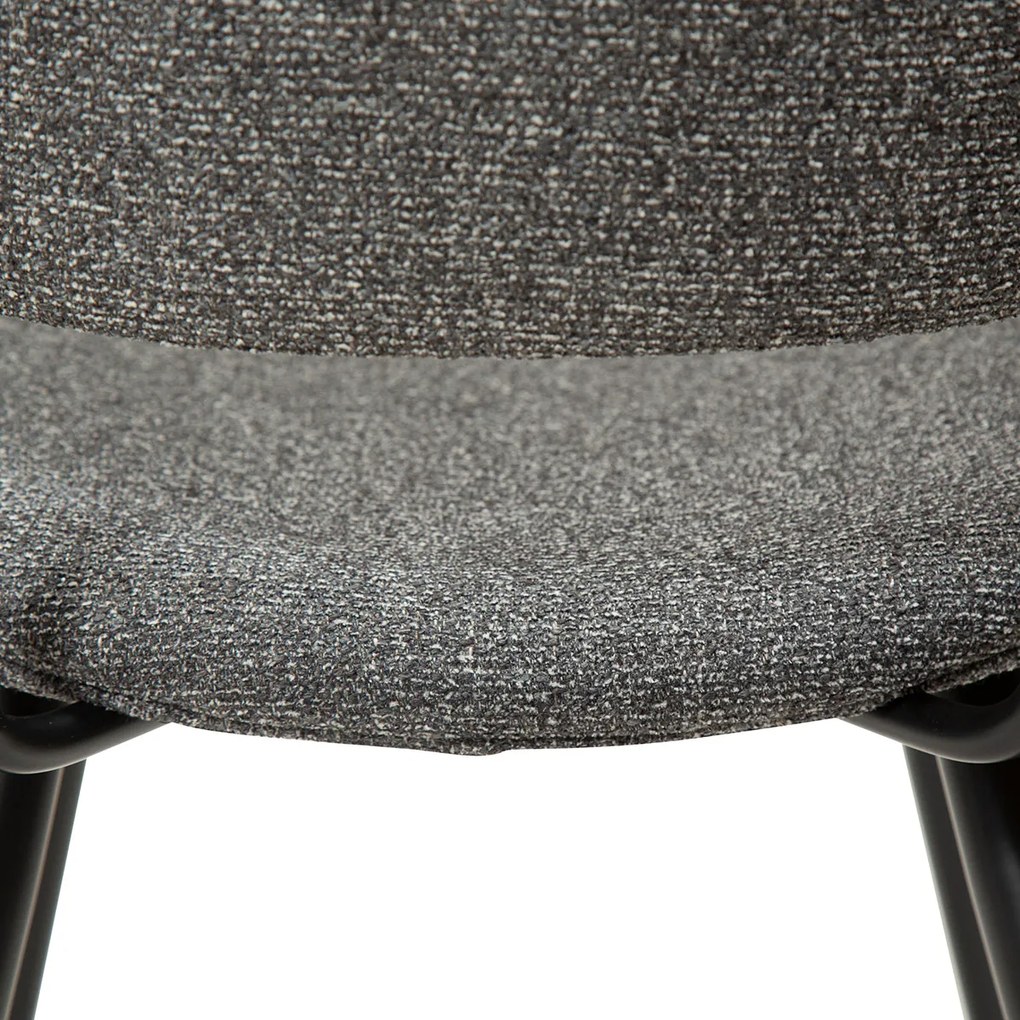 Dan-Form Napoleon Design Eetkamerstoel Grijs Boucle