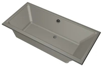 Xenz Kristal Ligbad - 160x75x48 - afvoer Midden - acryl - cement 6984-06