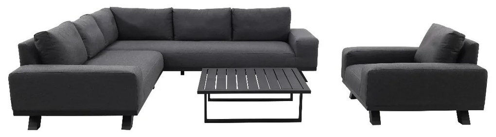 Barcelona/Cuba Sunbrella loungeset - Sooty - 4-delig - incl. loungestoel OP=OP