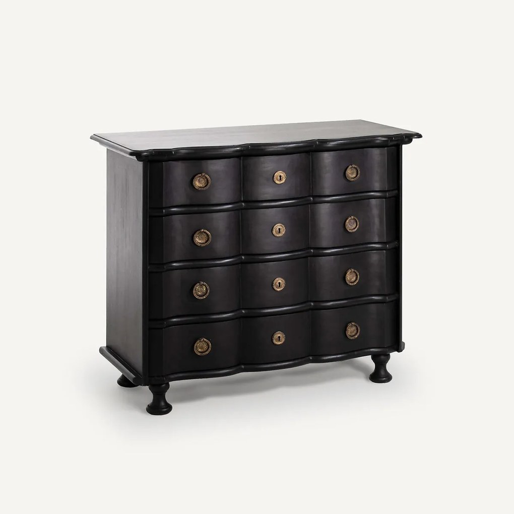 Kruisboog ladekast van mangohout en MDF, Pensée