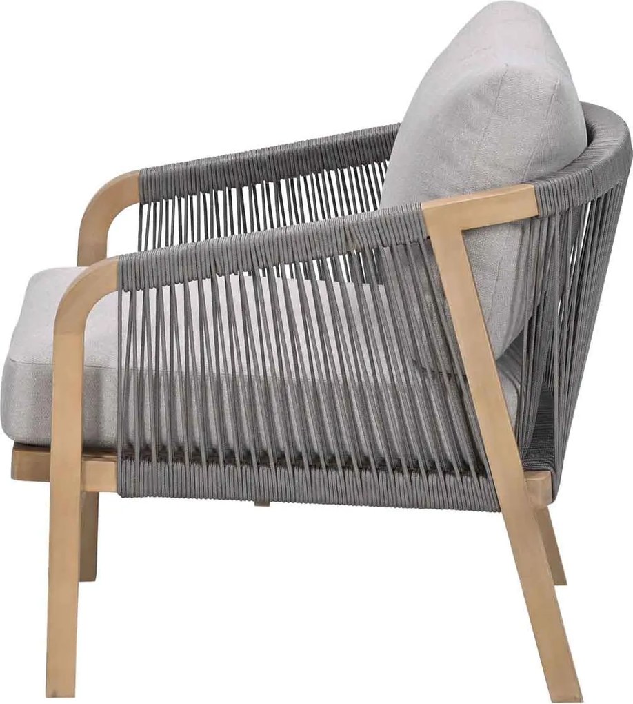 Garden Impressions Alora loungestoel acacia - grey sand