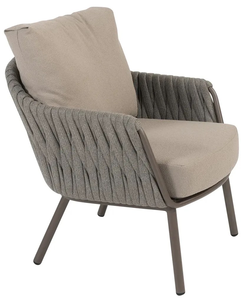 Taste by 4 Seasons Cannes low dining tuinstoel terre LoungestoelTuinstoel   bruin weerbestendig