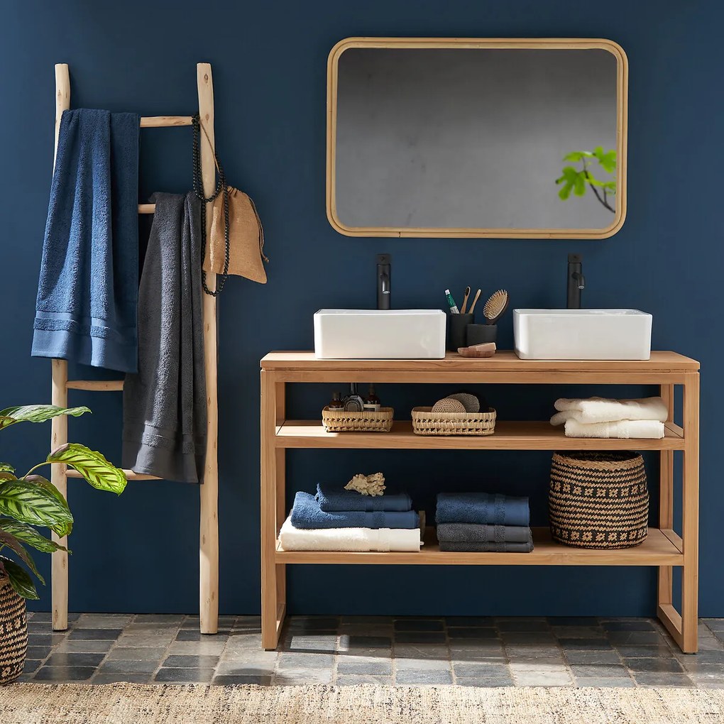 Rechthoekige spiegel in rotan 60x90 cm, Nogu