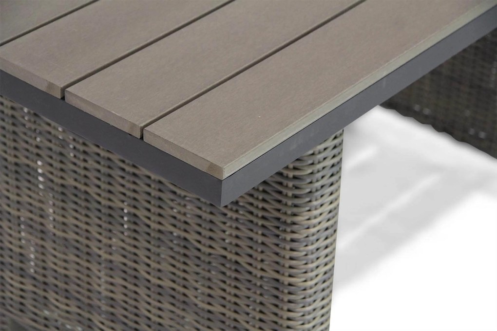 Dining Loungeset 4 personen Wicker Taupe Garden Collections Toronto/Lusso