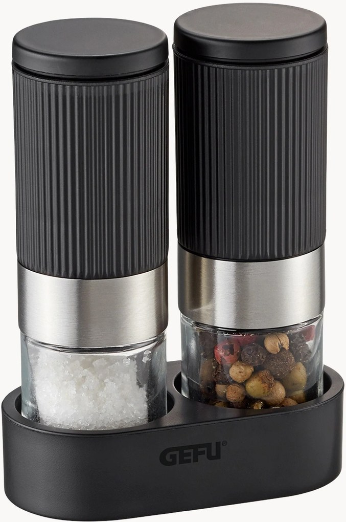 Zout- en pepermolen Tusome met standaard, 3-delig