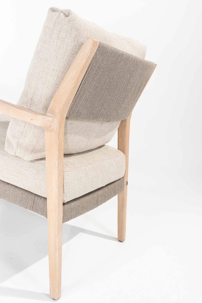 4 Seasons Outdoor Julia low dining chair3 Tuinstoel beige weerbestendig