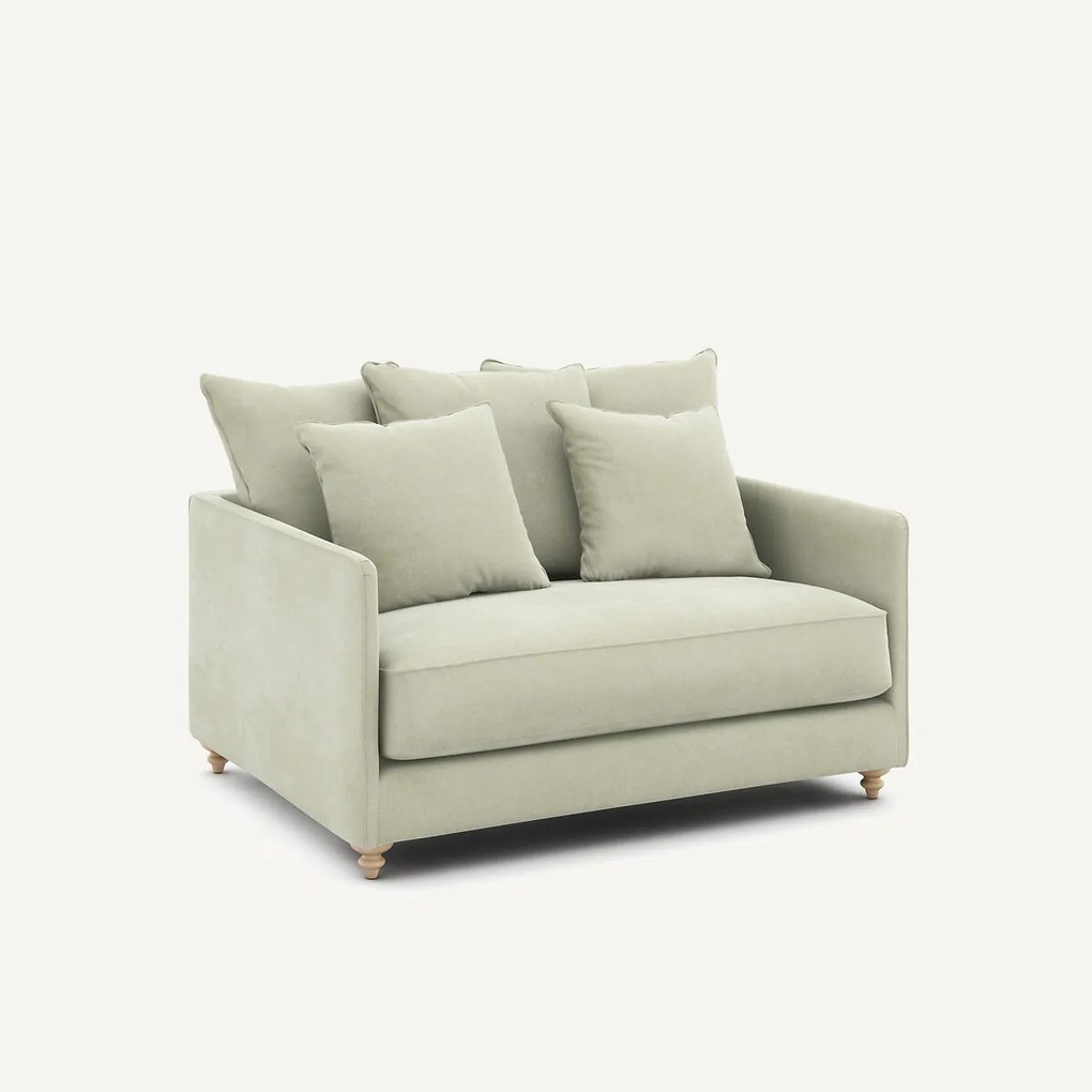 2-zits slaapbank in stonewashed fluweel, Lazare
