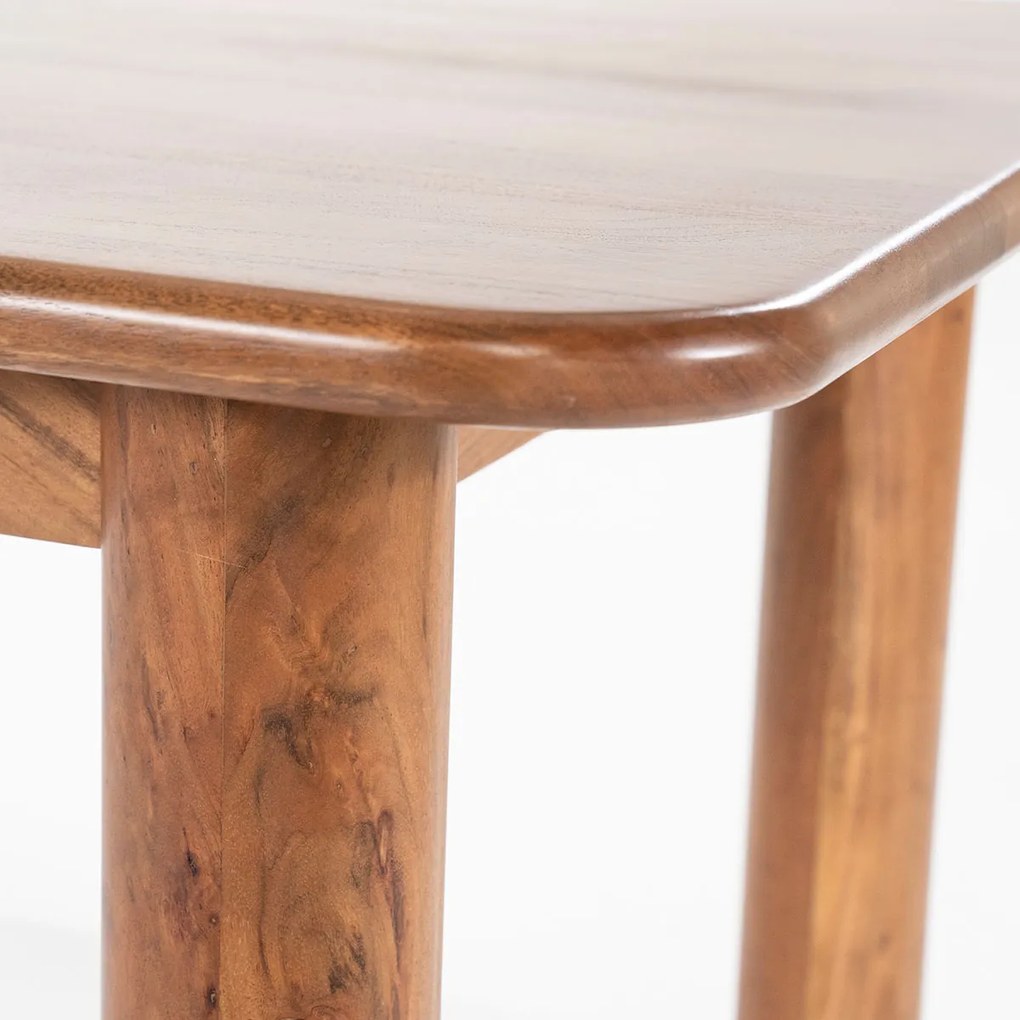Retro Eettafel Van Acaciahout 170 Cm - 170 X 100cm.