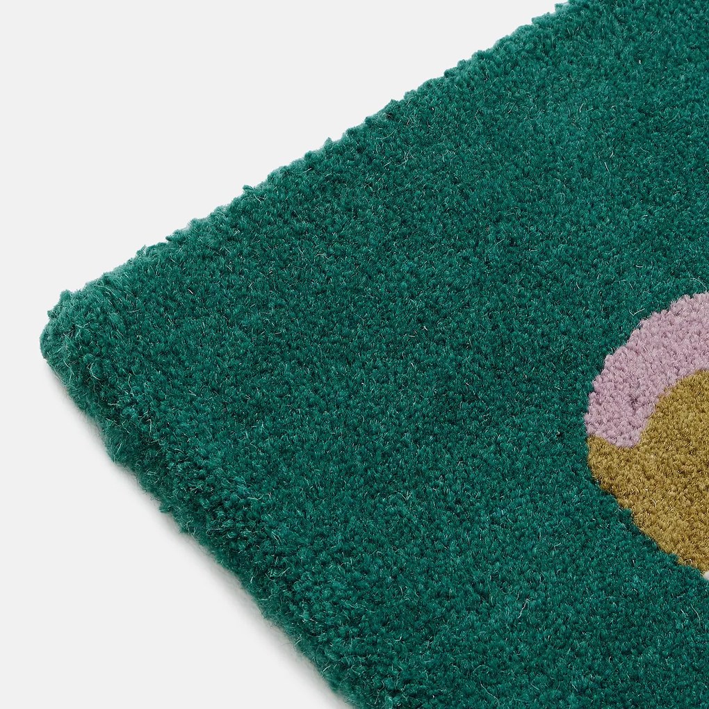 Vloerkleed met bloemmotief, met de hand getuft, zuivere wol, FLORALIA