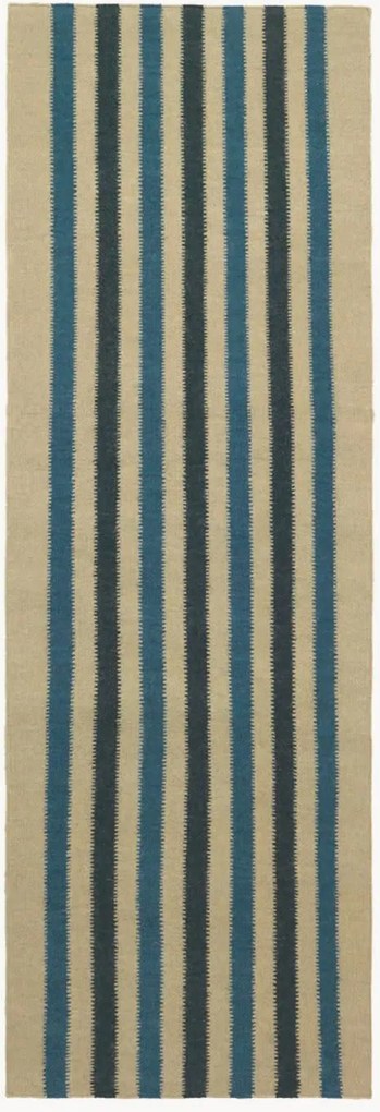 Handgeweven wollen loper Carl-Hugo