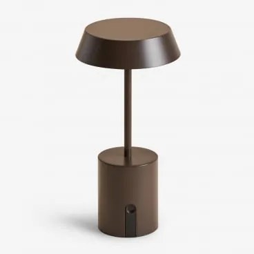 Draadloze Led-buiten Tafellamp Uliana Bruin – Chocolade - Sklum