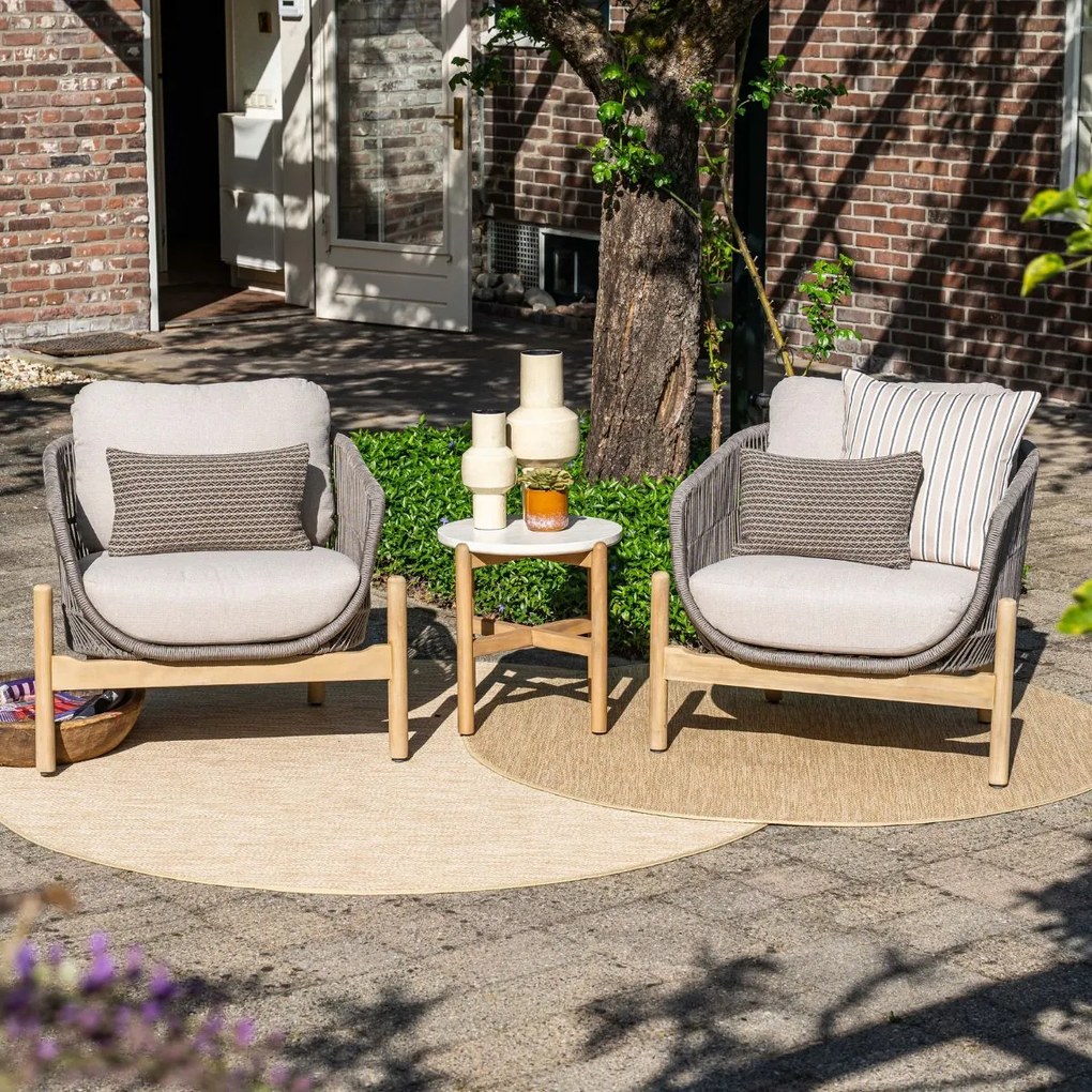 Garden Impressions Aberdeen loungeset 3-delig - grey sand