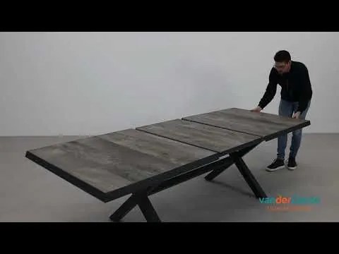 Hartman Milaan/Ottowa 205-265x100 cm. - 7-delige verstelbare tuinset