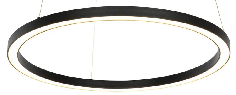Smart hanglamp zwart 60 cm incl. LED en RGBW  - Girello