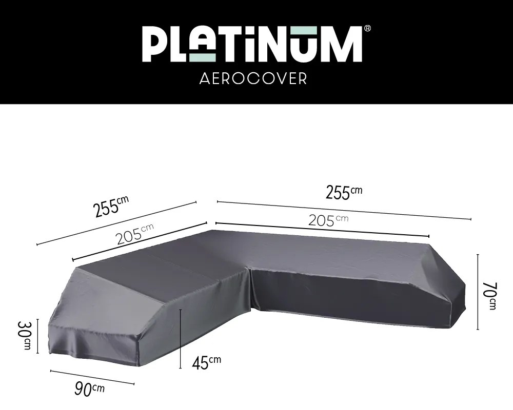 Platinum Aerocover platform loungesethoes 255x255 cm.