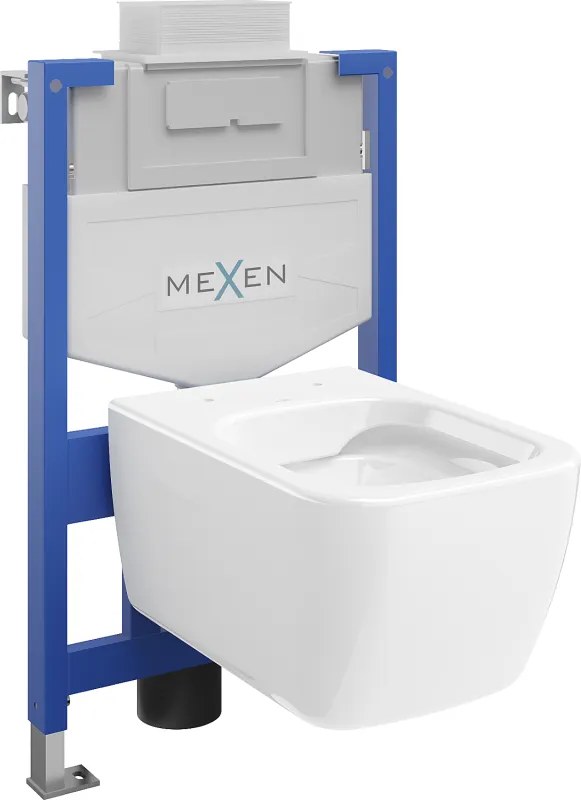 Mexen set inbouw WC frame Fenix XS-U met WC-kom Margo, wit glans - 6853342XX00