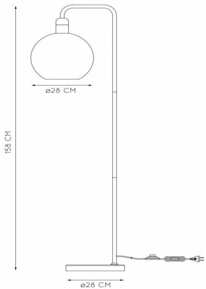 Lucide Julius vloerlamp 1x E27 zwart