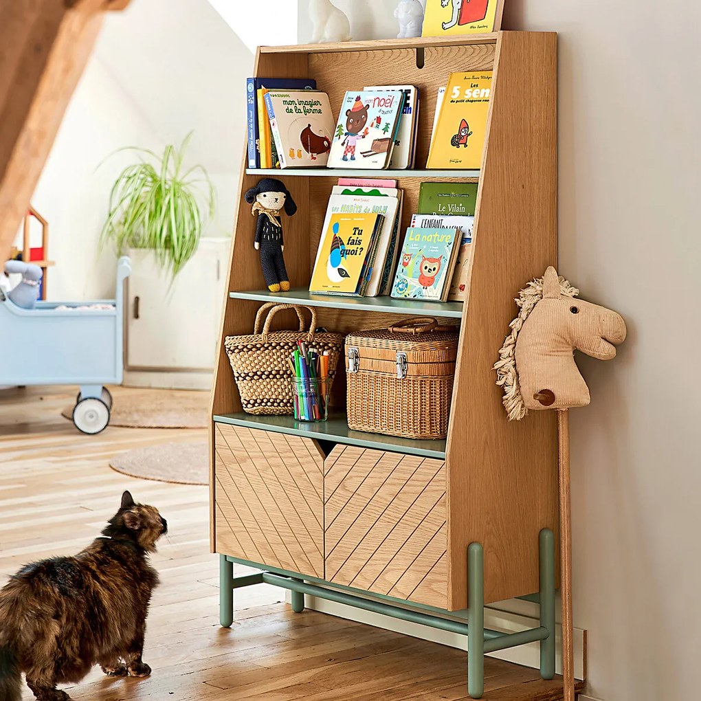 Boekenkast/opbergrek voor kinderen, Waldo