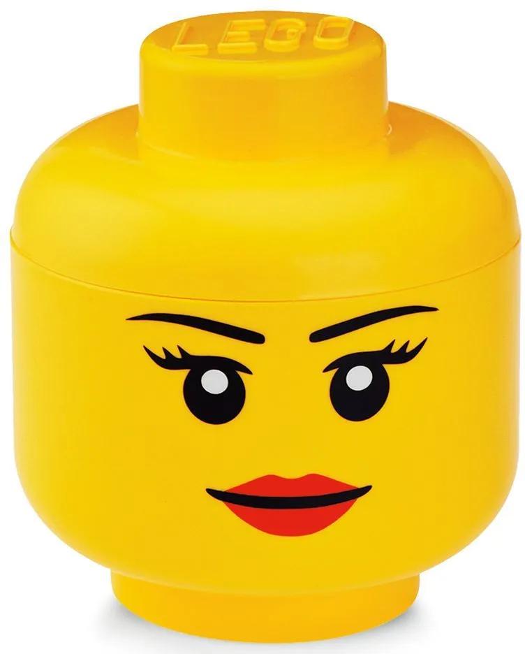 Opbergbox Lego head girls small