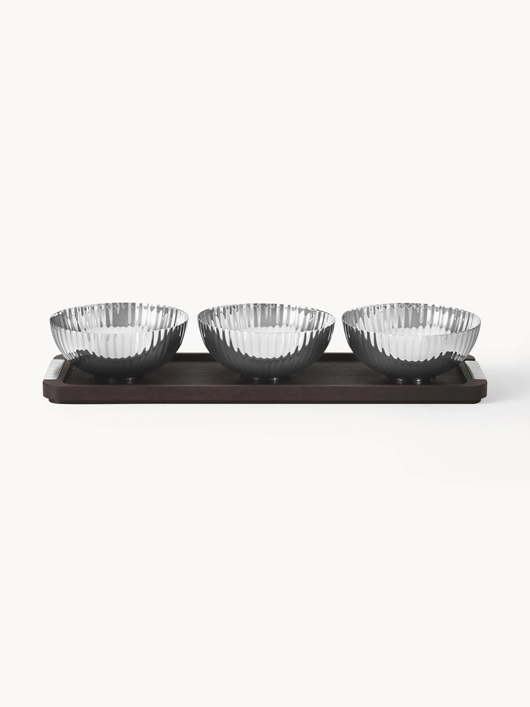 Snackschalenset Bernadotte met serveerplateau, set van 4