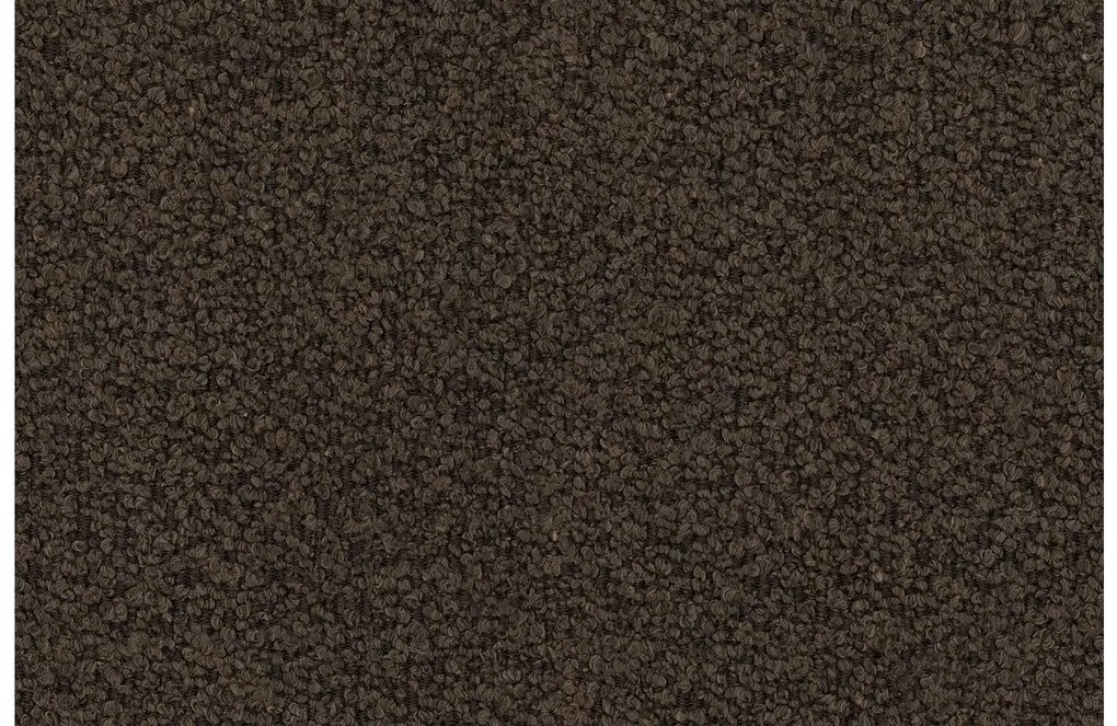 Goossens Eetkamerstoel Koncept donkerbruin stof leuning, modern design