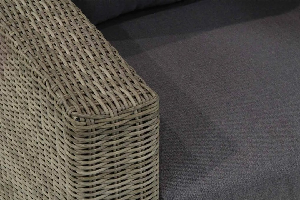 Loungeset  Wicker Taupe 2 personen Garden Collections Toronto