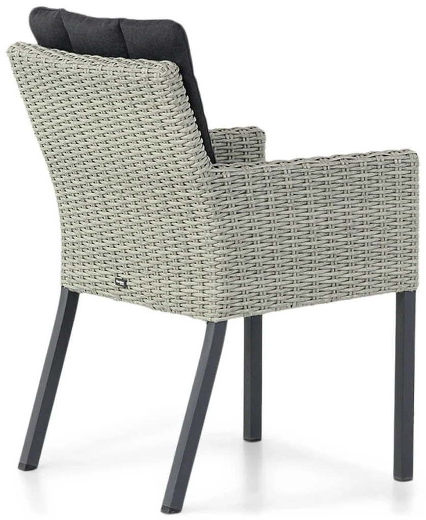 Tuinset 4 personen 155 cm Wicker Grijs Garden Collections Oxbow/Young