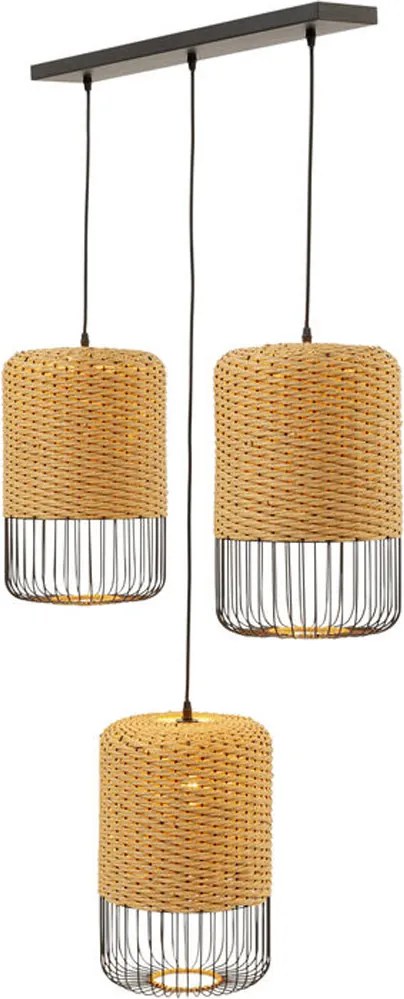 Rieten Eettafel Hanglamp