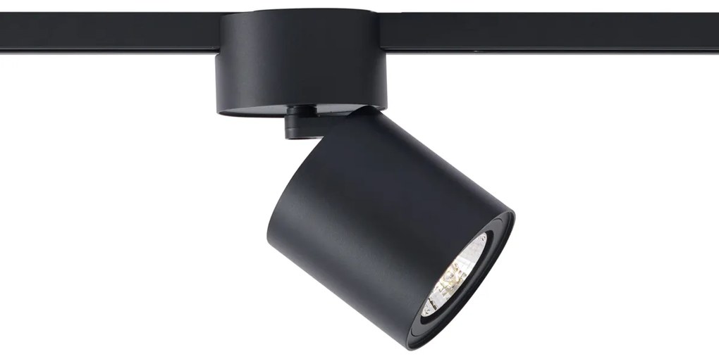 Moderne spot zwart voor railsysteem 1-fase GU10 70mm - Iconic Roto
