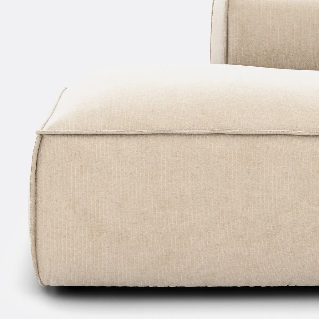 Modulaire bank links, vintage ribfluweel, Seven