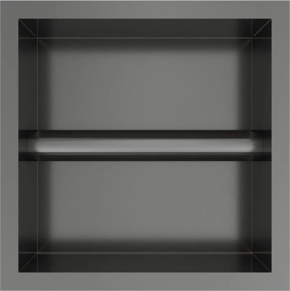 Hotbath &More inbouw toiletrolhouder gunmetal geborsteld PVD