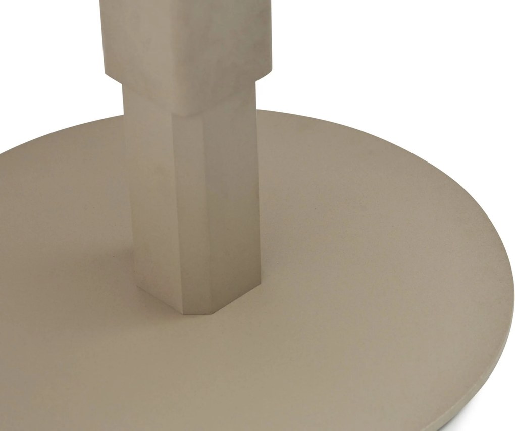 Tuintafel rond 90 cm Zand/Beige Tivano in hoogte verstelbare