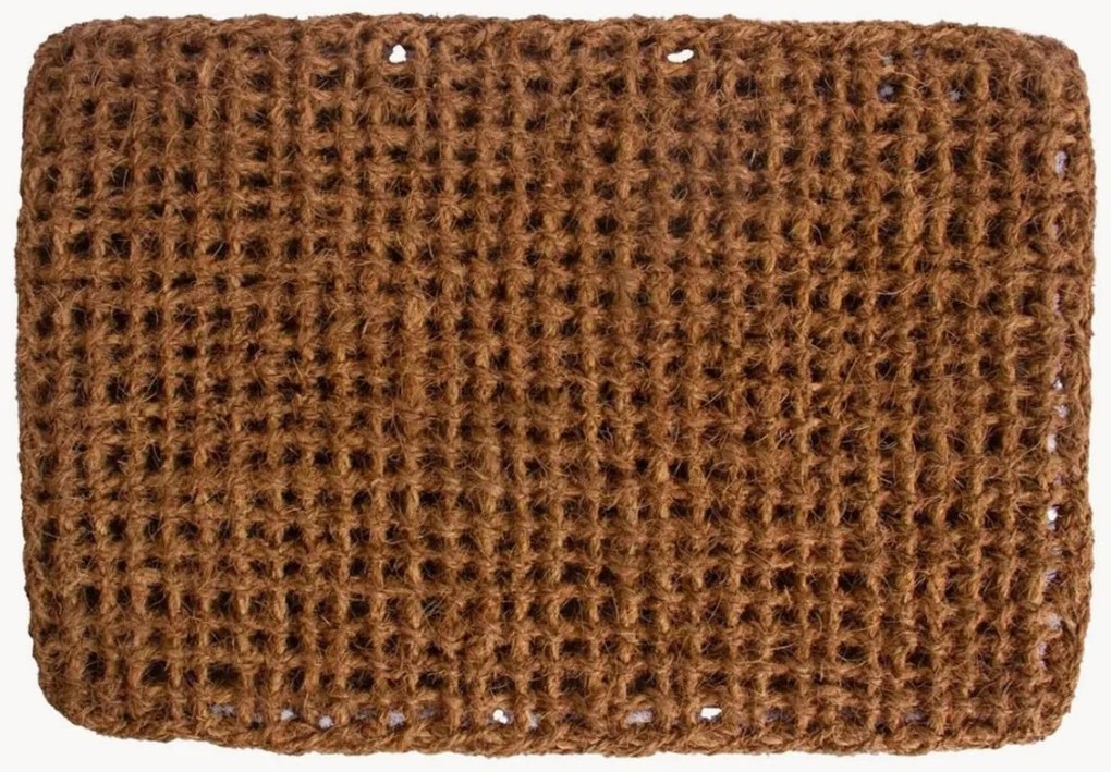 Handgemaakte kokos deurmat Waffle