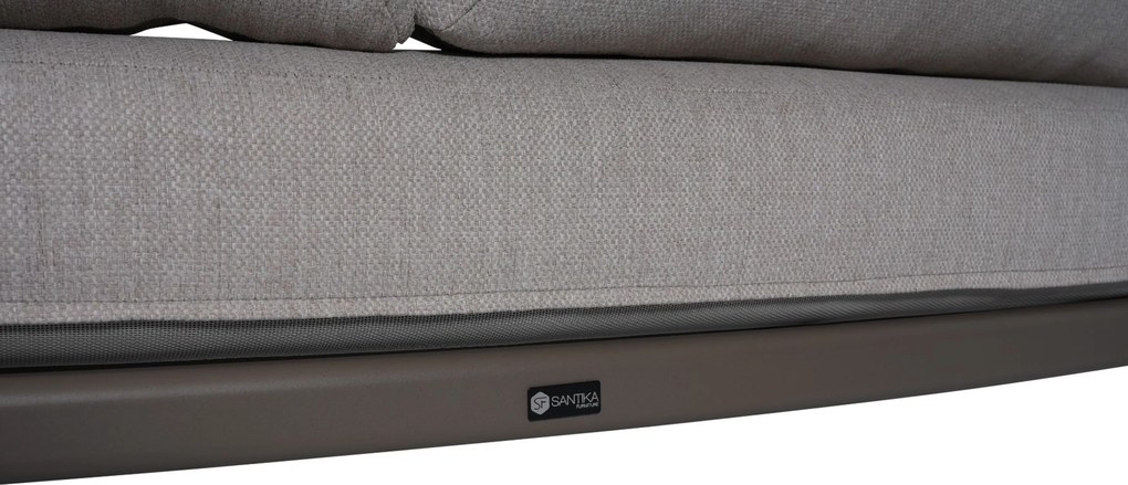 Hoek loungeset 4 personen Aluminium Taupe  Santika Furniture Santika