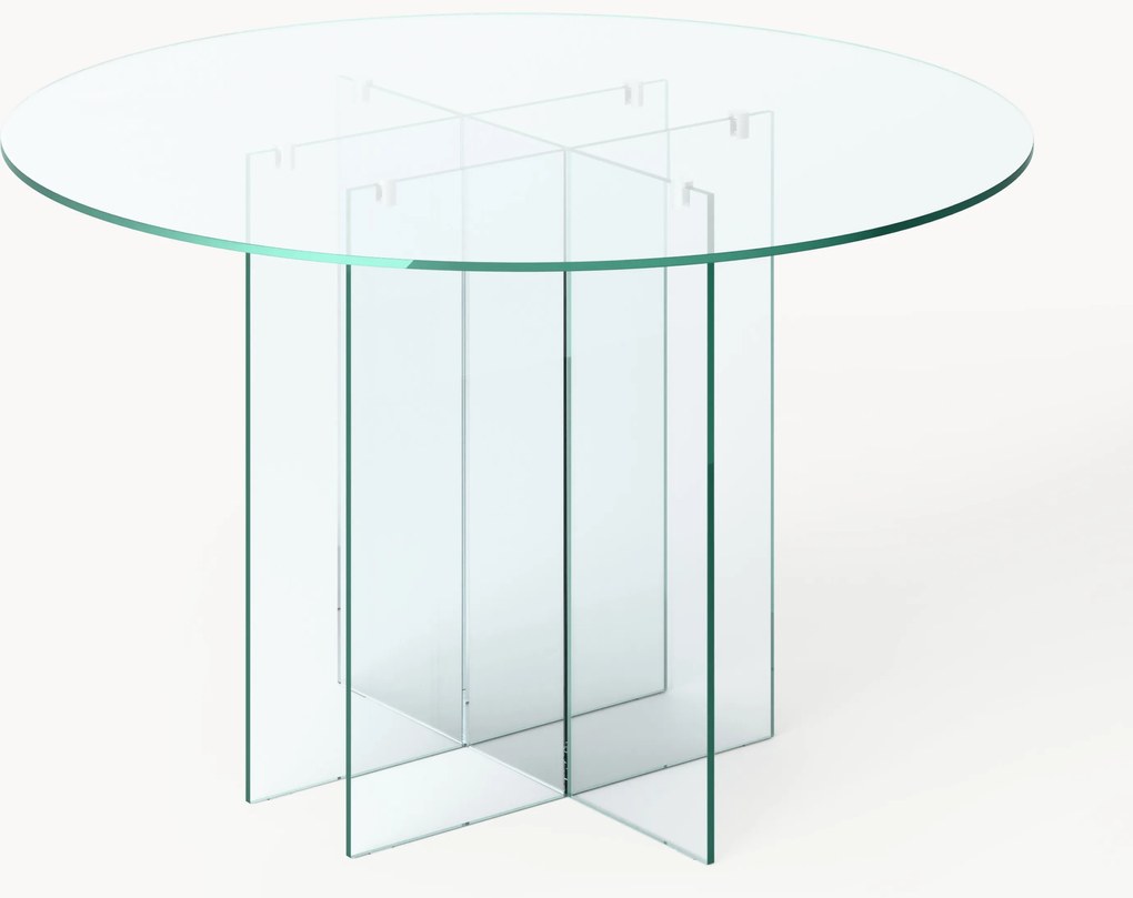 Ronde glazen eettafel Anouk, in verschillende formaten